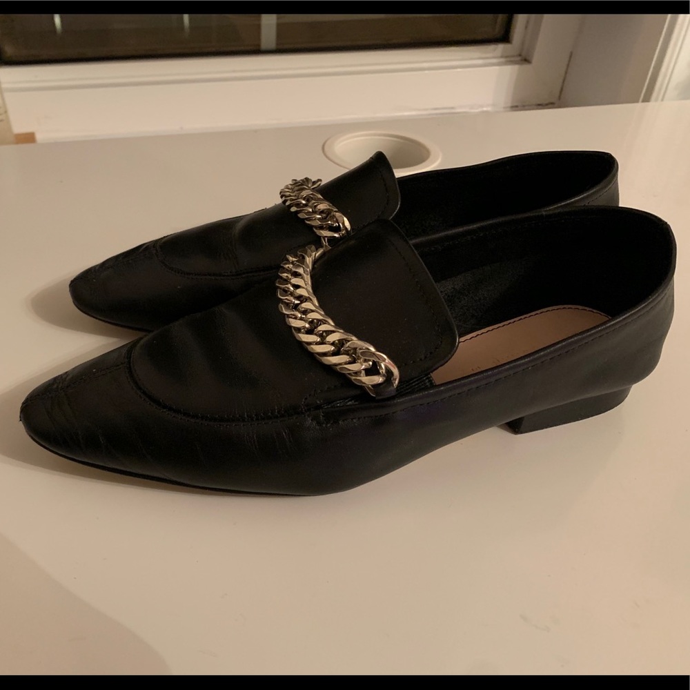 Zara leather loafers